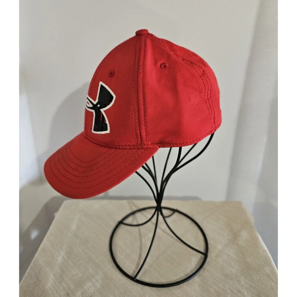 Under Armour Youth Red Black Embroidered Logo Baseball Cap